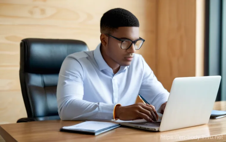 손목 통증 의료보험 적용 - **Prompt:** A young adult, wearing a comfortable, long-sleeved shirt and casual pants, sits at a woo...